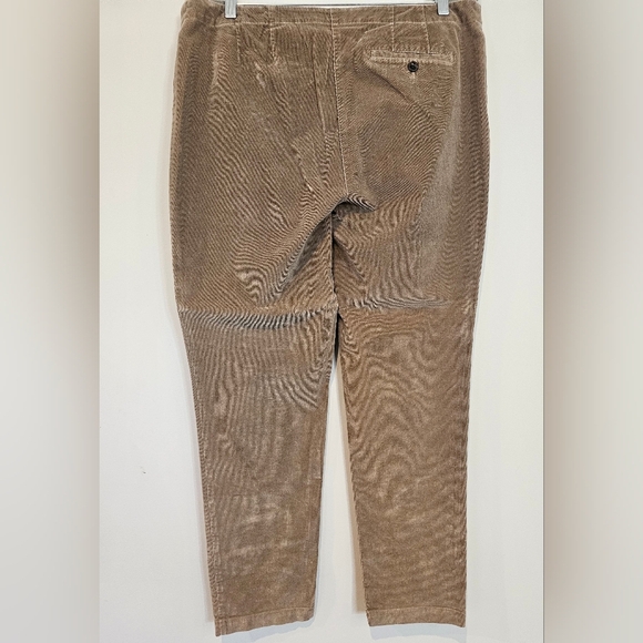 J. Jill Corduroy Pants Women's Size 16 Tan Straight High Rise Stretch Soft Comfy - Picture 4 of 10
